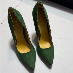 Big Tree Women's Elegant Green Heels